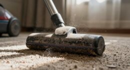 dirty vacuum spreads dust