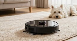 dog hair containment features