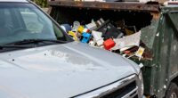 dust bin overload damages pickups