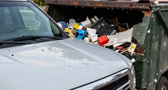 dust bin overload damages pickups