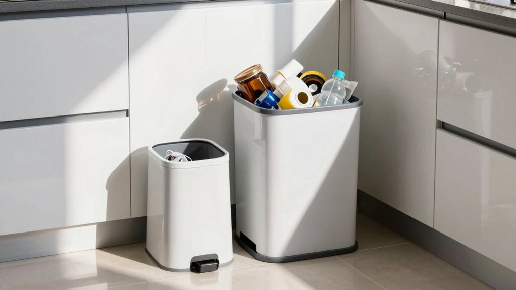 dust bin size influences waste habits