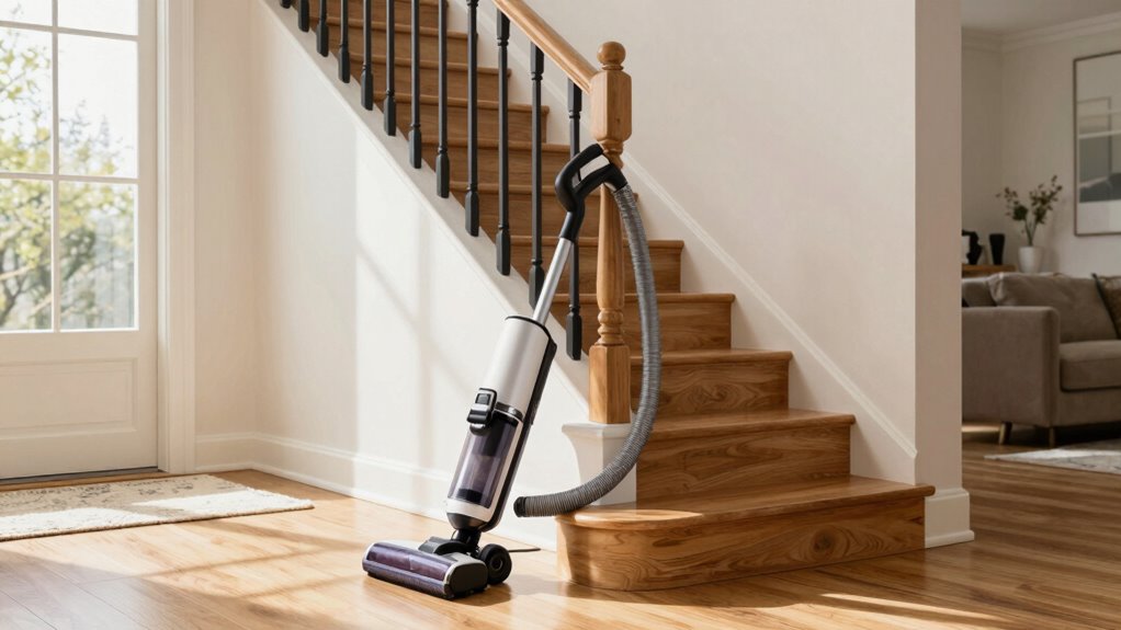 efficient vacuuming techniques for stairs