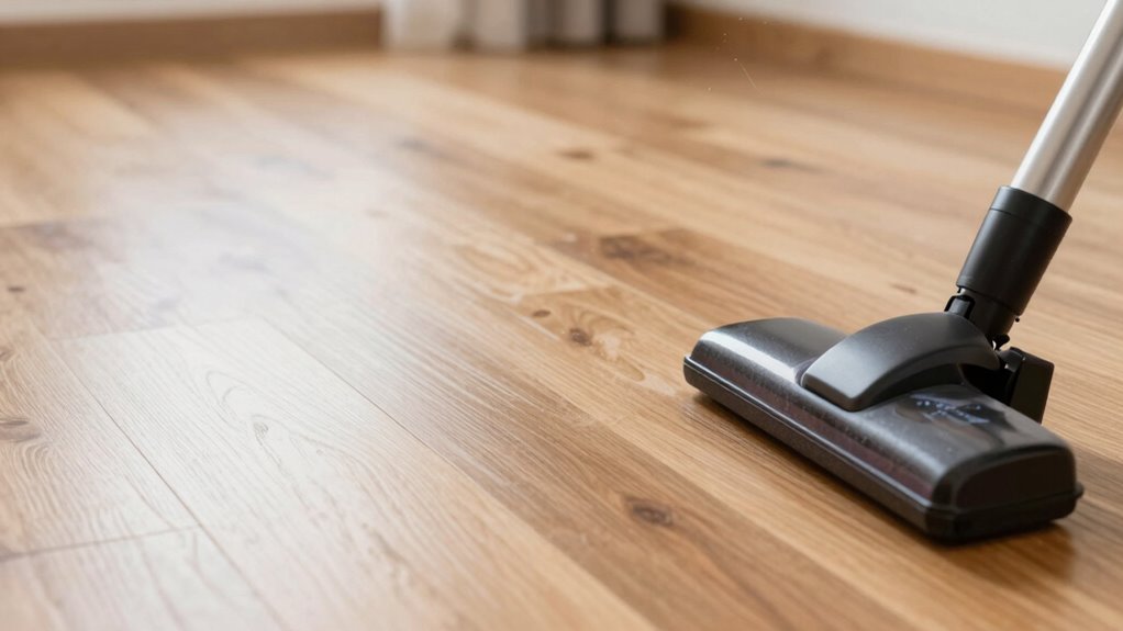 extend vacuumed floor cleanliness