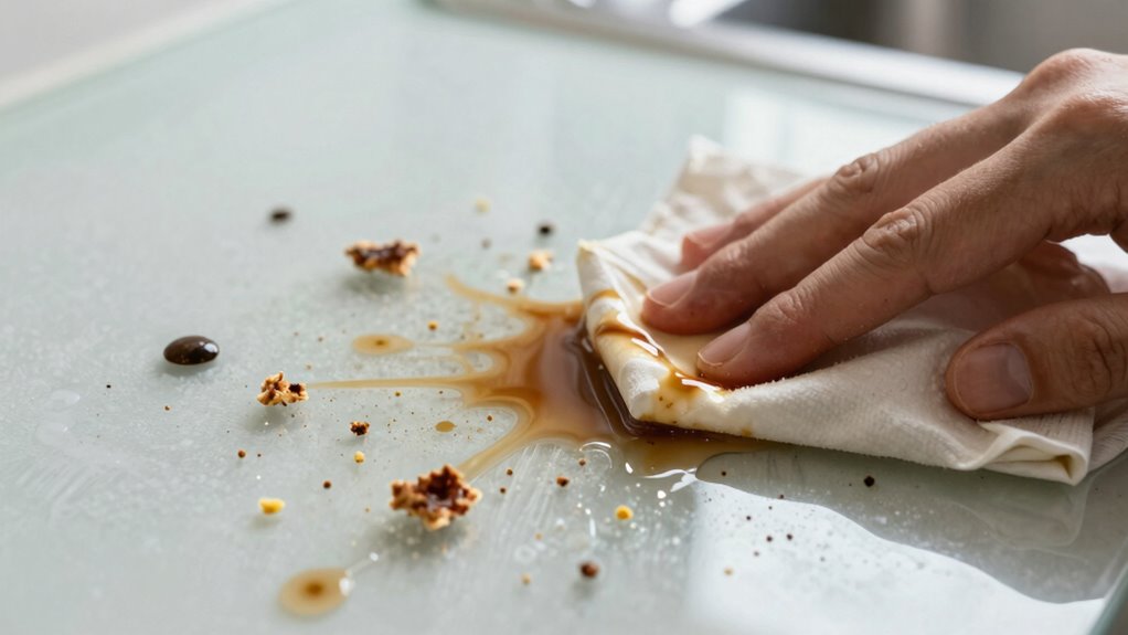 immediate spill cleanup prevents escalation