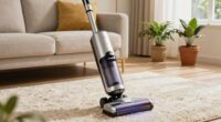 maintains comfort through vacuuming