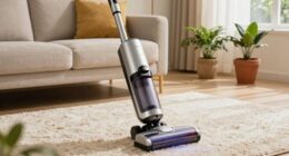 maintains comfort through vacuuming