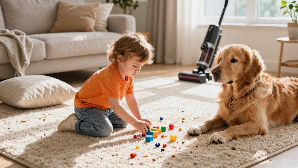 managing pet and kid messes