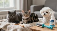 minimize pet dander accumulation