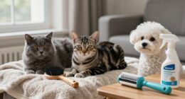 minimize pet dander accumulation