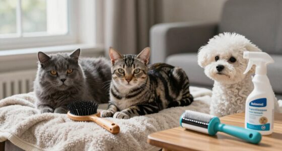 minimize pet dander accumulation