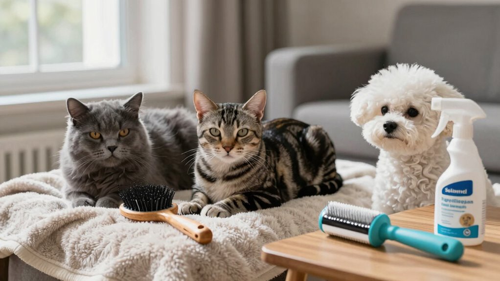 minimize pet dander accumulation
