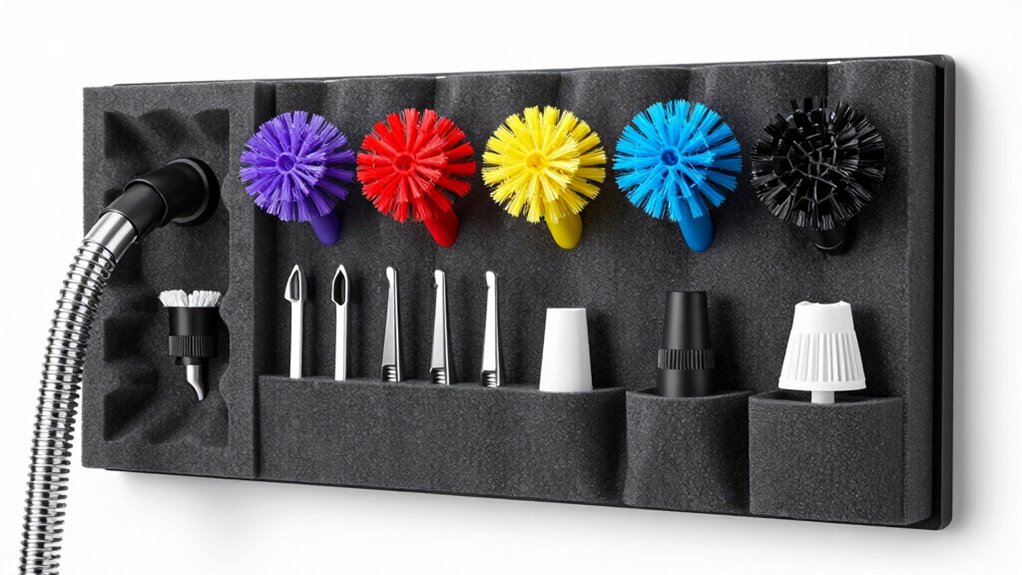 organized vacuum attachments storage