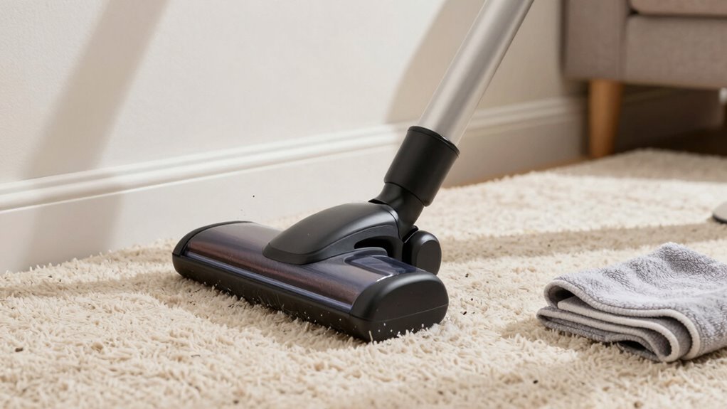 pet hair corner cleaning