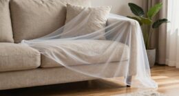 preventing upholstery dust spread