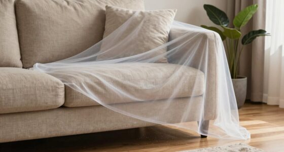 preventing upholstery dust spread