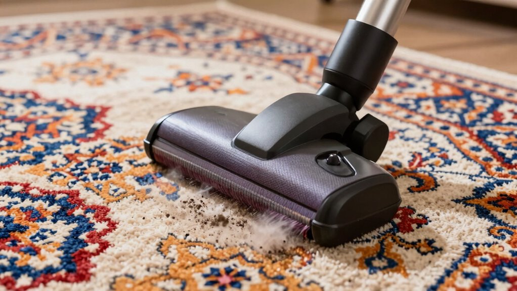 regular vacuuming prolongs rug durability