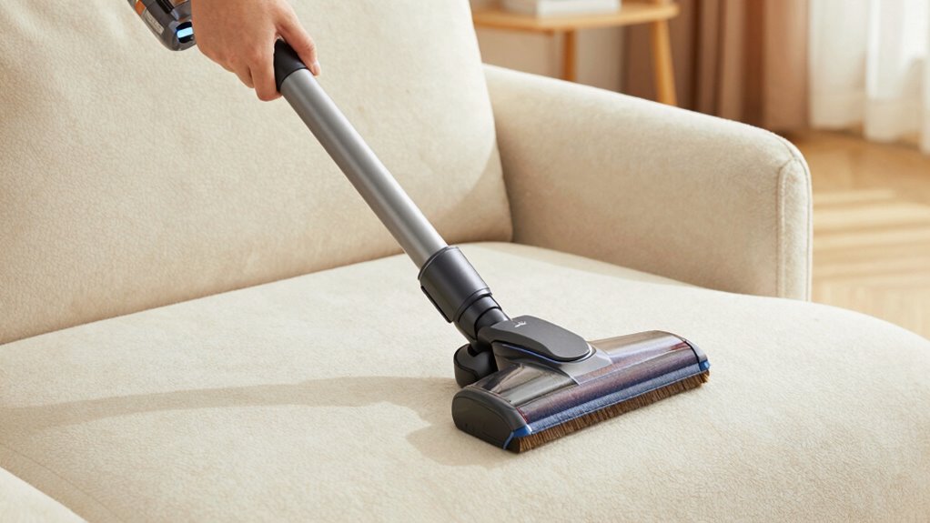 upholstery cleaning with attachments