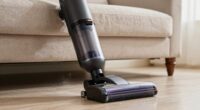vacuum carefully around furniture