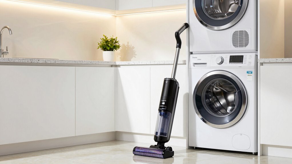 vacuum cleaning laundry areas