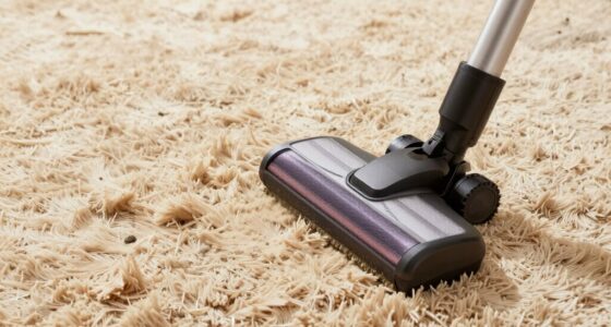 vacuum features for high pile carpets