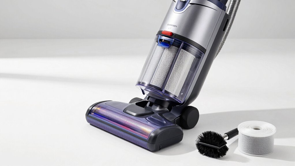 vacuum filter and belt maintenance