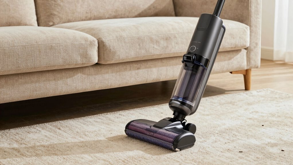 vacuuming around furniture effectively
