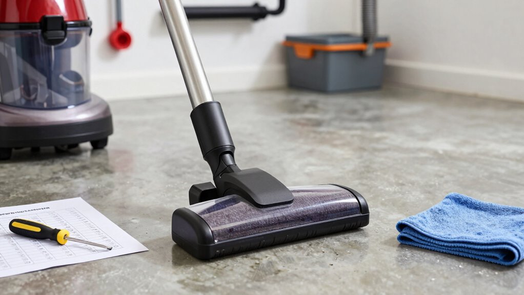 weekly vacuum maintenance checklist
