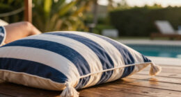 These $15 Pillows Instantly Created Chic Beach Club Vibes in My Backyard
