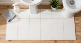 This Bath Had Peeling Molding, A Drop Ceiling, And Pink Grout — Now It's Classic