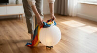 She Draped A Scarf Over IKEA’s Paper Lantern, And It Looks Custom
