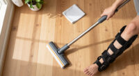 I Have A Leg Injury, And This Extendable Spin Scrubber Has Been A Lifesaver