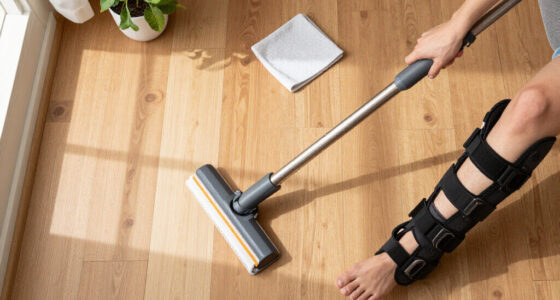 I Have A Leg Injury, And This Extendable Spin Scrubber Has Been A Lifesaver
