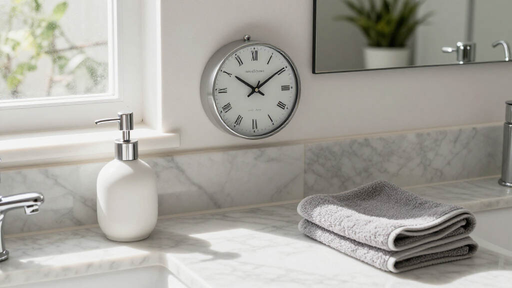 I Moved A Clock To My Bathroom, And It Changed My Morning Routine Forever