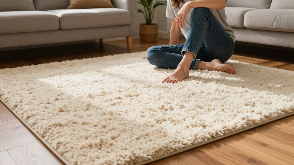The "SO Soft" TikTok-Viral Rug That Instantly Made My Living Room Warm And Cozy