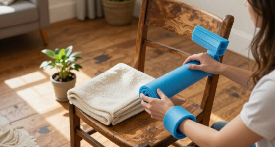 Woman Uses Pool Noodles To Transform An Old Chair Into A Cozy Piece Of Furniture